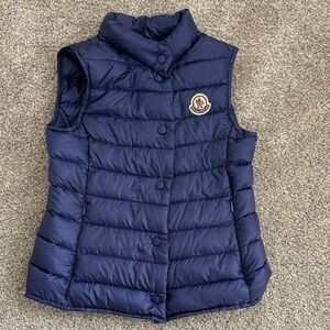 Moncler Navy Kids Quilted Vest